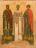 Избранные святые (Николай Чудотворец с Козьмой и Дамианом). После реставрации