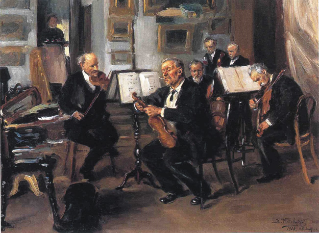 В.Е. Маковский. Музыкальный вечер. 1906. ГТГ.