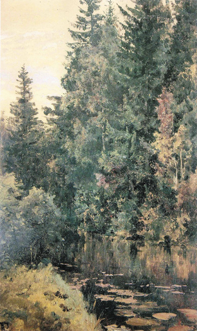 В.Д. Поленов. Этюд «Речка Воря». 1880. Музей-усадьба «Абрамцево»